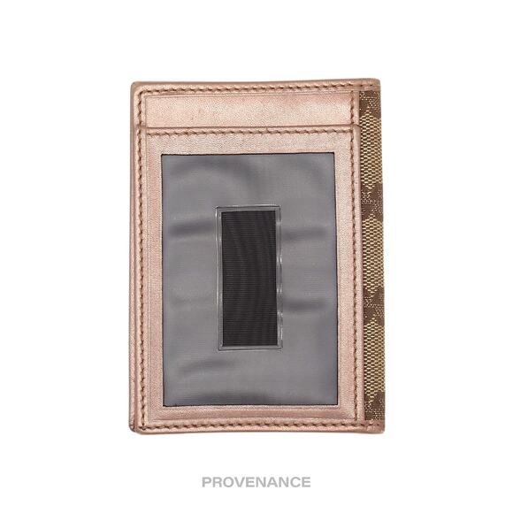 🔴 Gucci Heart Pocket Organizer Wallet - Metallic Blush - Picture 2 of 7